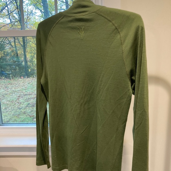 IBex 100% Merino Green 1/4 Zip / M - Picture 2 of 3